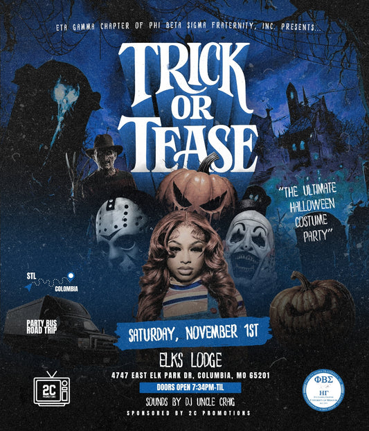 TRICK OR TEASE PARTY BUS — STL 2 COLUMBIA 📍